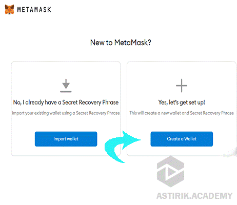 مراحل ساخت کیف پول اتریوم روی Metamask